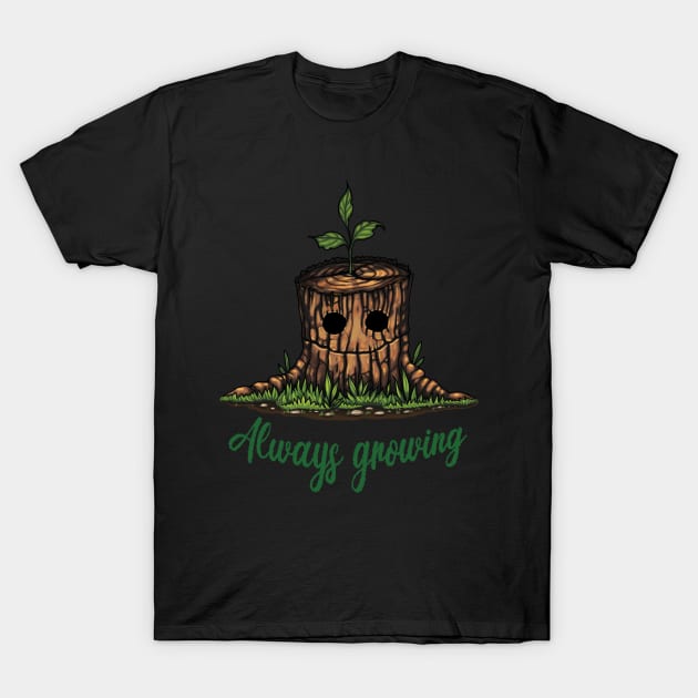 Tree stump T-Shirt by Raluca Iov